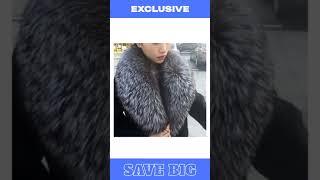 Real Fox Fur Collar For Women Men Coat Jacket Shawl Wraps Winter Warm Fur Collar Extra Large Size...