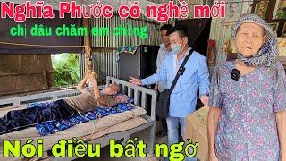 Nghĩa Phước vlog có nghề mới ngày thăm Bà lão chăm em chồng năm một chỗ