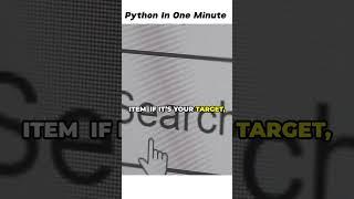 Python In One Minute | Binary Search