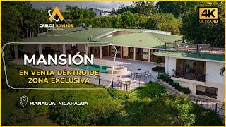  DE LUJO! Mansión en Venta dentro de Zona Exclusiva de Managua | Bienes Raíces Nicaragua