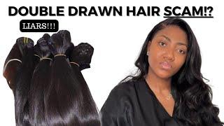 Double Drawn and Super Double Drawn Scam | shocking strategy | double drawn hair vs single drawn