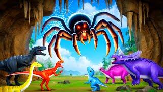 Giant Spider Rampage: Epic Dinosaur Rescue Adventure in Jurassic World!