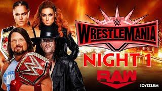 WWE 2K20 Universe Mode | WrestleMania Night 1