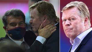 Ronald Koeman CRITICISES his own players at Barcelona, as Joan Laporta holds crunch board meeting