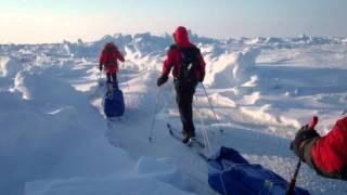 North Pole - Pax Arctica 2011 -compression ridges and frozen 'elastic' sea water