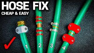 How to REPAIR GARDEN HOSE in SECONDS - 3 EASY WAYS!