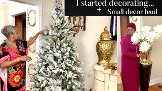 I STARTED DECORATING FOR CHRISTMAS + SMALL HAUL