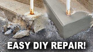 How to Repair Broken Concrete Stairs - Quick and Easy