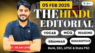 5 February 2025 | The Hindu Analysis | The Hindu Editorial | Editorial by Vishal sir | Bank | SSC