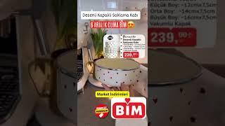 BİM Desenli Kapaklı Saklama Kabı Seti | 6 Aralık