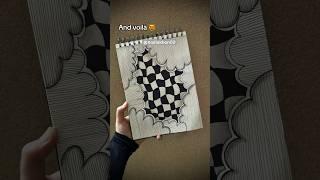 illusion doodle tutorial  Day 59 #shorts #doodlewithnadia #art #doodle