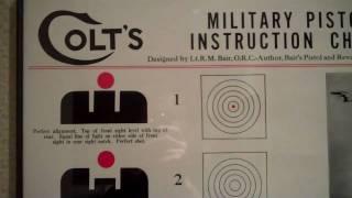 Colt's Military Pistol Instruction Chart