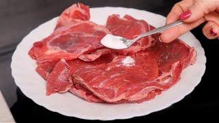 Tender beef in few minutes! Chinese secret to soften the toughest beef