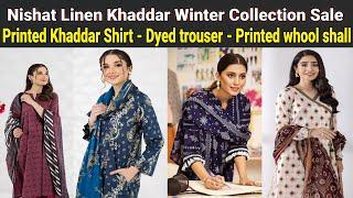 Nishat linen khaddar winter collection 2022, | nishat sale today, | nishat linen sale today, oder,