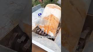 How Dual-Shaft Shredders Work: Shearing & Crushing Scrap Metal! #shredder #metalshreddermachine