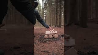 HOW TO MAKE A LONG LASTING CAMPFIRE | REVERSE BONFIRE