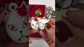 Demon Slayer Anime peripheral  Alloy Sword Model Keychain Earring Gift Box Unboxing