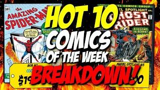 Classic Covers and First Appearances Selling for High Prices | Hot 10 Comics of the Week Breakdown