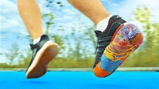 КРОССОВКИ ИЗ ПОПРЫГУНЧИКОВ - НАСКОЛЬКО УСКОРИТСЯ БЕГ?)