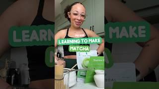 vlog: day 1 of learning how to make matcha  #matcha #shorts