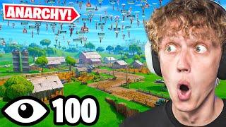 I Got 100 Players To Land At ANARCHY ACRES In OG Fortnite! (Oldest POI)