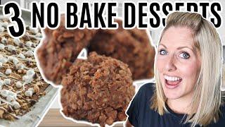 3 EASY Dump and Go NO BAKE Desserts