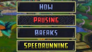 How Pausing Breaks Speedrunning