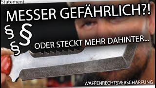 6 cm  Messer verboten !? Messermacher über Waffenschutzverschärfung! Unterstützt die Aktion vom VDB