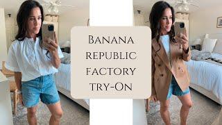 Banana Republic Factory Try-On Haul!