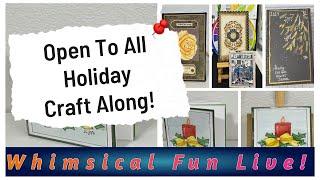 Live Replay: Holiday Art/Craft Community Craft Along! Combining Fun Art with Crafting