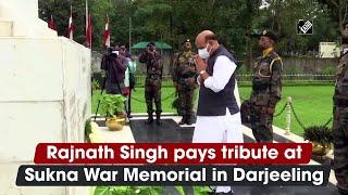 Rajnath Singh pays tribute at Sukna War Memorial in Darjeeling