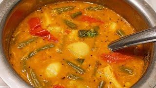 ಮಧ್ಯಾಹ್ನ ಊಟಕ್ಕೆ ತರಕಾರಿ ಬೇಳೆ ಸಾರು | VEGETABLE DAL SAMBAR | SAMBAR RECIPE | PREMA RECIPES