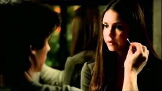 3x06 Damon & Elena first aid Vampire Diaries Smells Like Teen Spirit