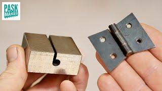 How to easily make Hinges - including the Jig - using Basic Tools