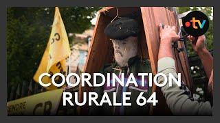 La coordination rurale 64 campe 24h devant la préfecture à Pau