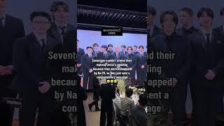 maybe they were given a fake schedule again in to attend the wedding #seventeen #seventeencarat