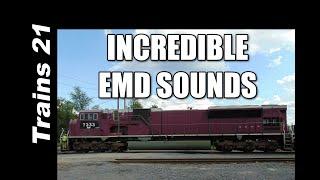 [GL][T-247] The INCREDIBLE Sounds of EMD Locomotives in Action | Trains 21