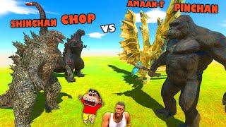 SHINCHAN and CHOP vs AMAAN-T and PINCHAN in Animal Revolt Battle Simulator