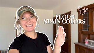 RED OAK FLOORS | how I picked a stain color for our original red oak floors in our 1920s farmhouse