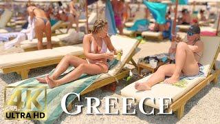 Beach Walk 4K Greece | Walking on Valtos Beach in Parga and Relaxing with Olivia