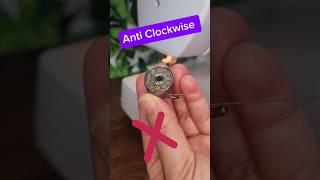 How to load bobbin properly #bobbin #bobbins #sew #sewinghacks #sewingtutorial #sewingtips #stitch
