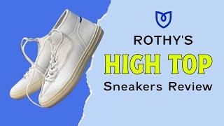 Rothy's High Top Sneakers Review - Bright White Color