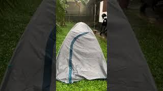 Quechua Camping tent heavy rain test  Review #shorts  #adventure #camping