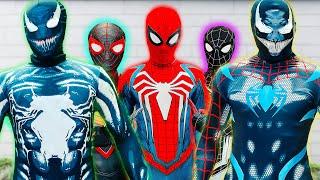 TEAM SPIDER-MAN vs BAD GUY TEAM || SUPERHERO’S vs SUPER-VENOM ( Live Action )