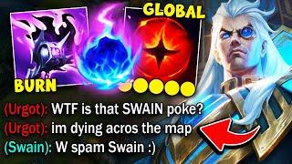 Swain but I gank every lane without leaving mid (GLOBAL POKE WITH W)