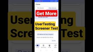 User Testing | User Testing Earn Money #usertesting #makemoney #quickearnings