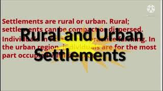 Class 7th Chapter-  Human Environment - Settlement   Transport   and communication  (Part-1)