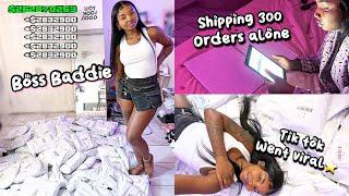 ENTREPRENEUR VLOG| Shipping 300+ Orders , The Process  + more