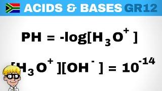 Acids and Bases Grade 12: PH calculations