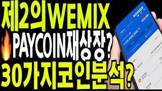 리플  비트코인  이더리움 제2의  위믹스  페이코인 재상장 할까요?  2024년 상승장준비   30가지 코인분석?